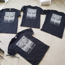 tatreez shirts in process